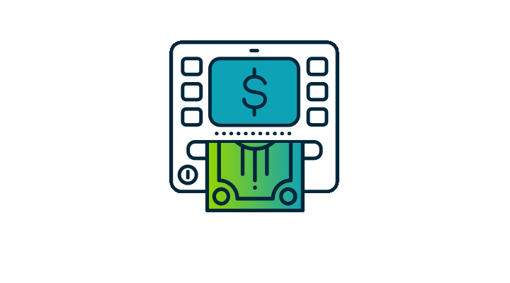 An Old Missouri Bank animation of an ATM